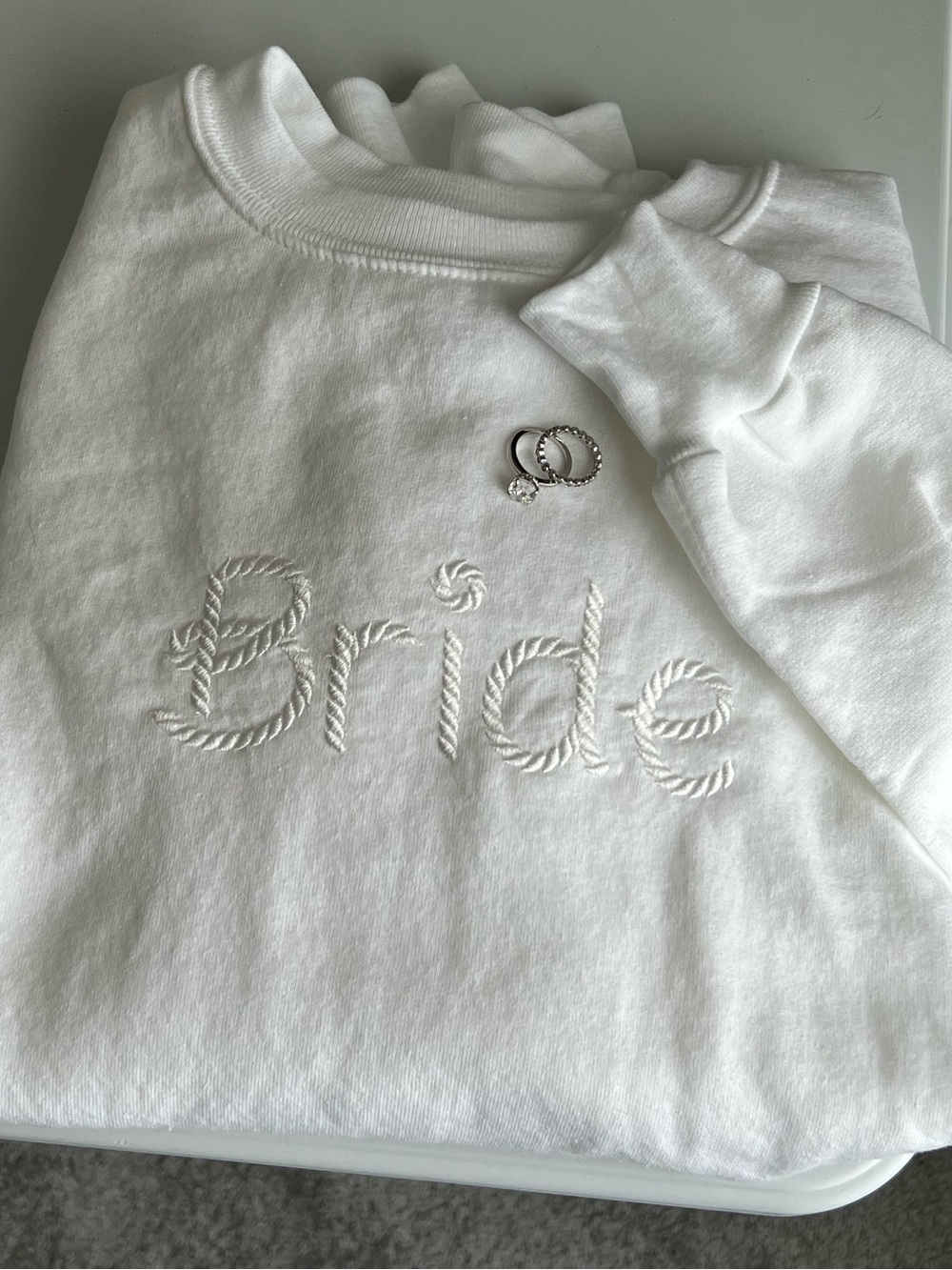 Custom Rope Bride Sweatshirt Nautical or Western Theme!